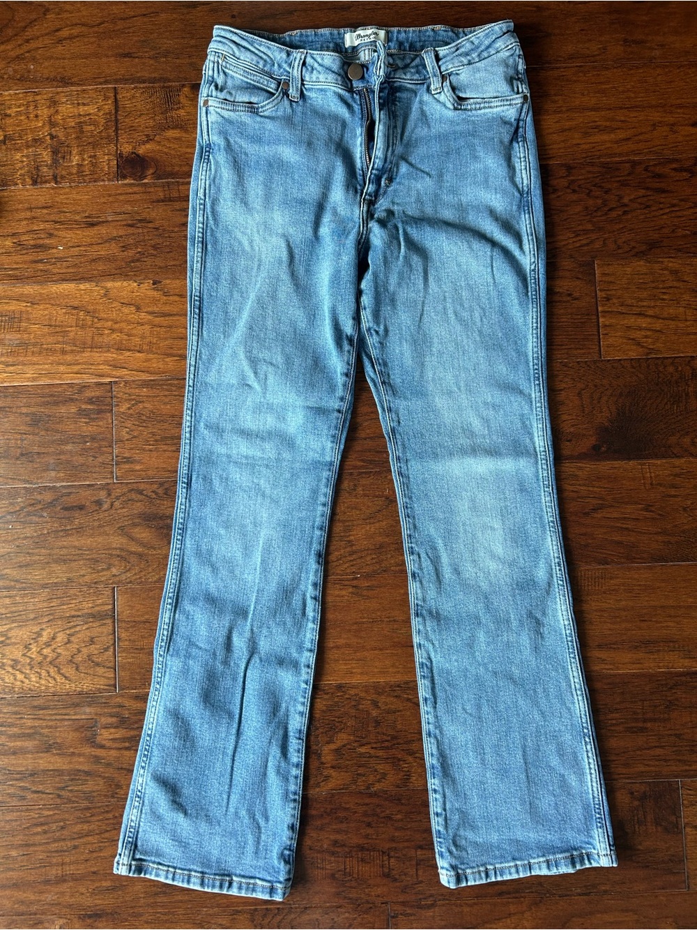 Wrangler Light Blue Flare Jeans - Women's Wide Leg